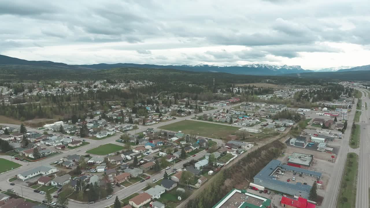 Drone smooth shot of the city