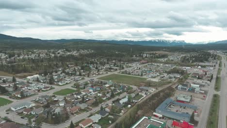 drone smooth shot of the city