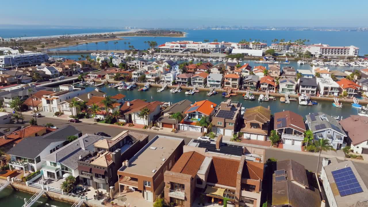 미국 캘리포니아 주 코로나도 의 코로나도 케이스 동네 의 공중 사진