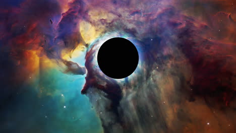 gravitational lensing near a black hole, elements of this image furnished by nasa, up