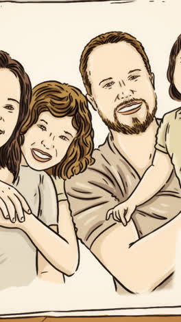 family portrait drawing