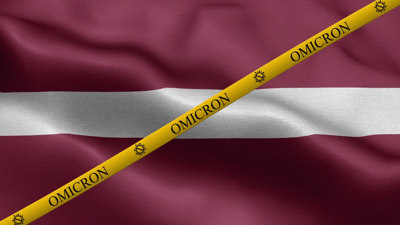 омикронный вариант и запретная полоса на флаге латвии - флаг латвии