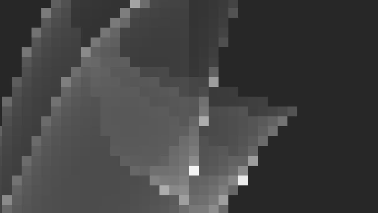 movimiento colorido pequeños píxeles degradados y vértigo