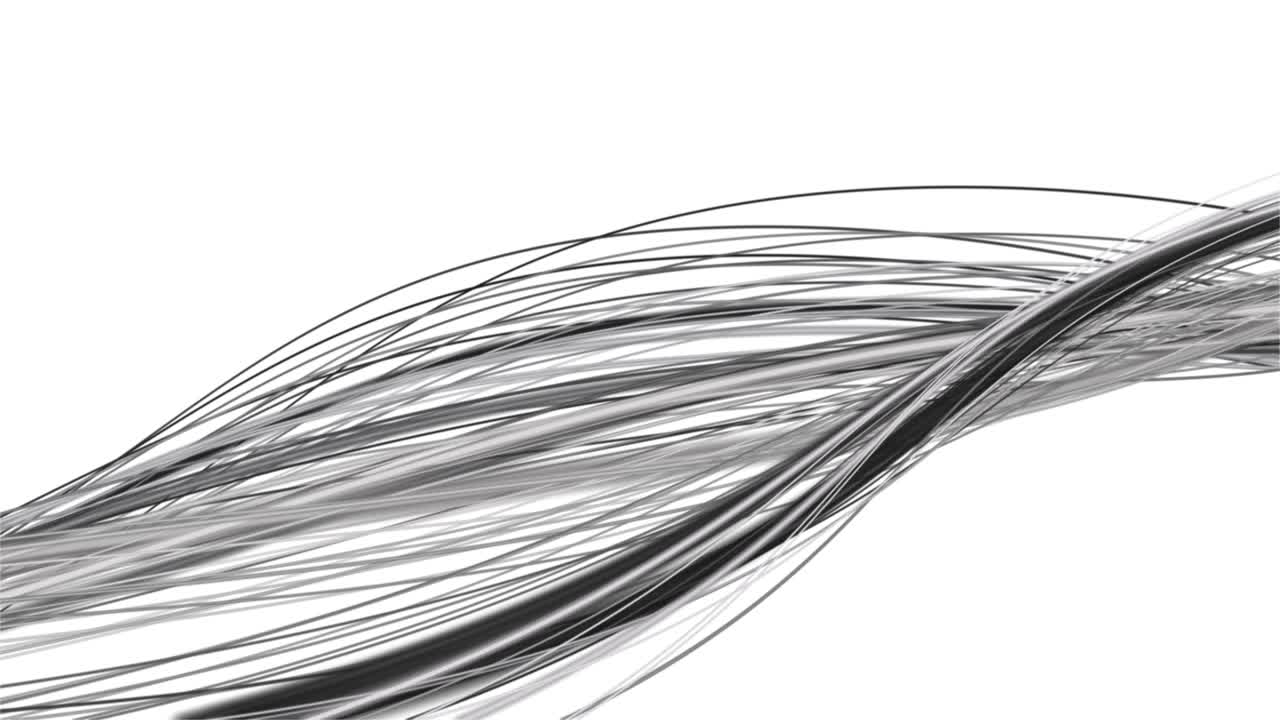 문자를 위한 공간과 함께 느린 동작에서 줄무 파동 객체를 가진 마법 애니메이션, 4096x2304 루프 4k