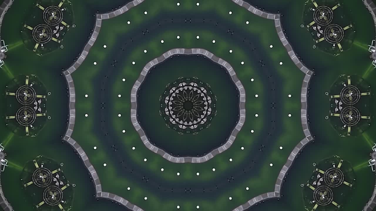 공상과학 소설 배경으로 입자를 가진 3d 루프 애니메이션