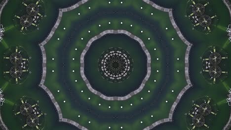 animación de bucle 3d con partículas como fondo de ciencia ficción