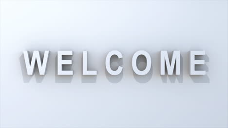 "WELCOME"-3D-Graphic-in-white