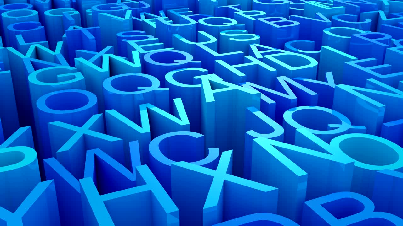 el fondo de las letras