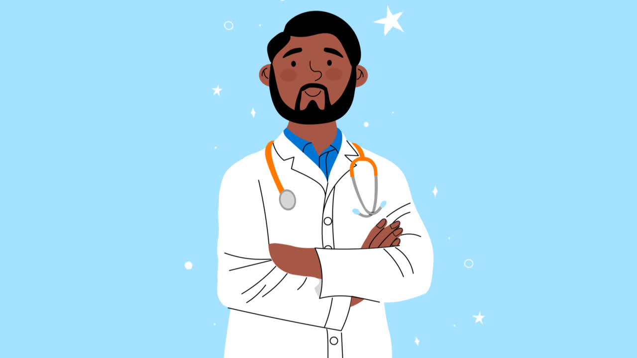 색 배경에 속옷을 입고 포즈를 취하는 여성의 애니메이션