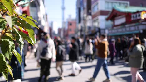 pedestrians crossing a busy urban intersection