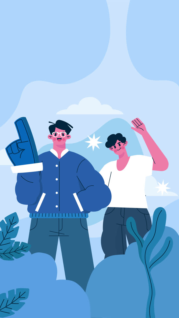 dos amigos aplaudiendo