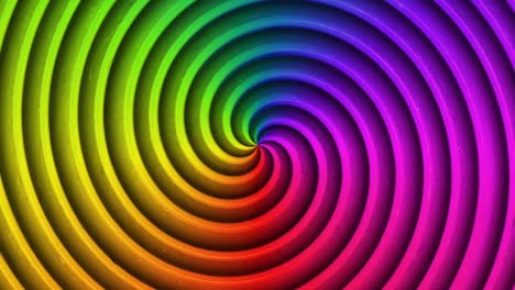 animación de transición en espiral de remolino de color degradado hipnotizante