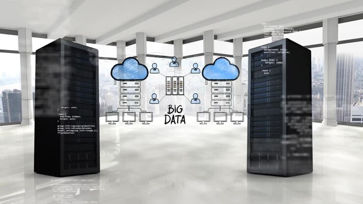 Illustration of cloud storage