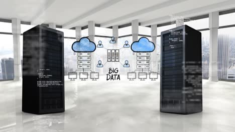 illustration of cloud storage