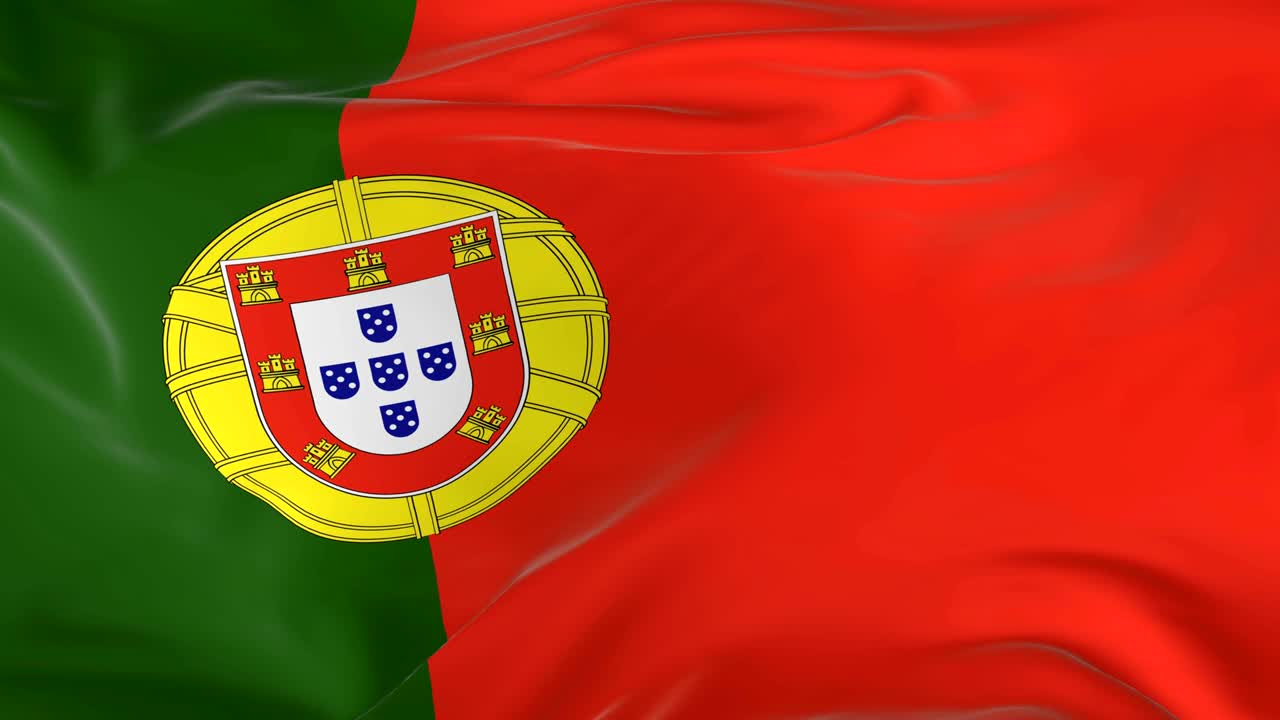 포르투갈의 발을 배경으로 흔들고 있습니다.