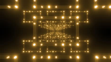 golden light tunnel 3d render