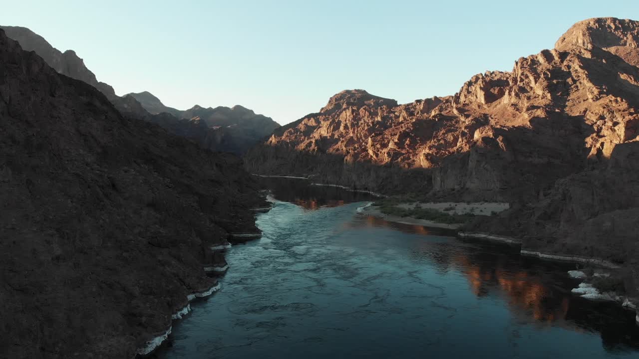 The mighty Colorado river about 6 miles downstream of the Hoover Dam