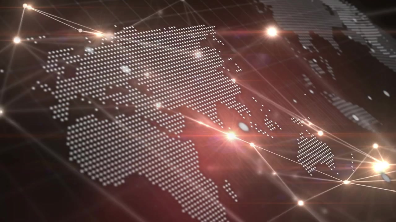 Animation of statistics and data processing on grey background