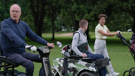 Golfers on a Golf Course