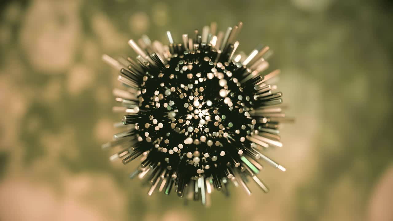 estructura molecular futurista de 4k.