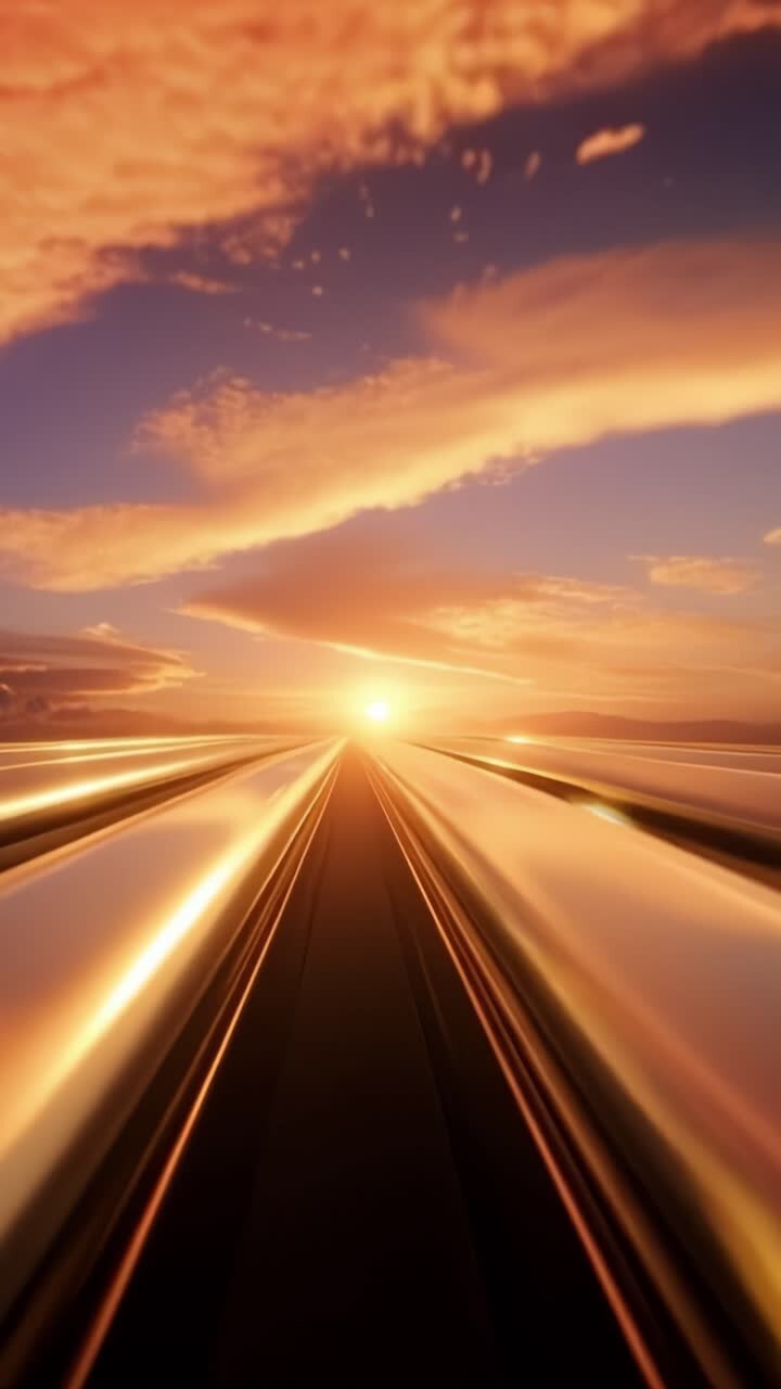 Un vivido viaggio nel tempo con tramonti radiosi: catturare l'essenza della luce, del movimento e dell'orizzonte infinito in un paesaggio accattivante.