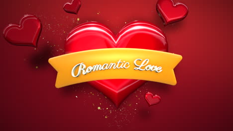 Romantischer-Liebestext-Und-Romantisches-Herz-Der-Bewegung-Am-Valentinstag-9
