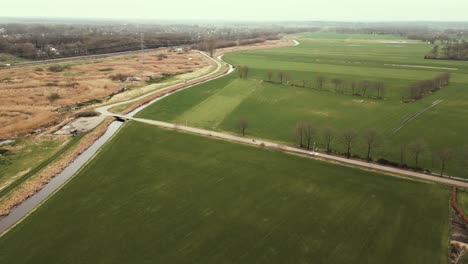 dutch countryside aerial view
