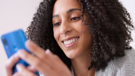relax girl with phone reading