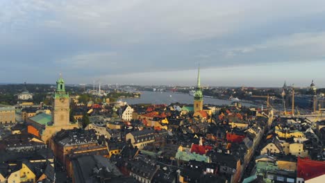 imágenes de drones de estocolmo, gamla stan