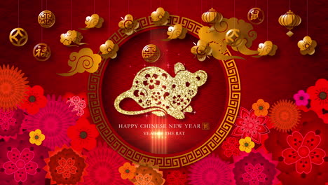 chinese new year, year of the rat 2020 also known as the spring festival