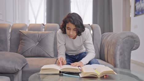 Indian-kid-boy-studying-and-learning