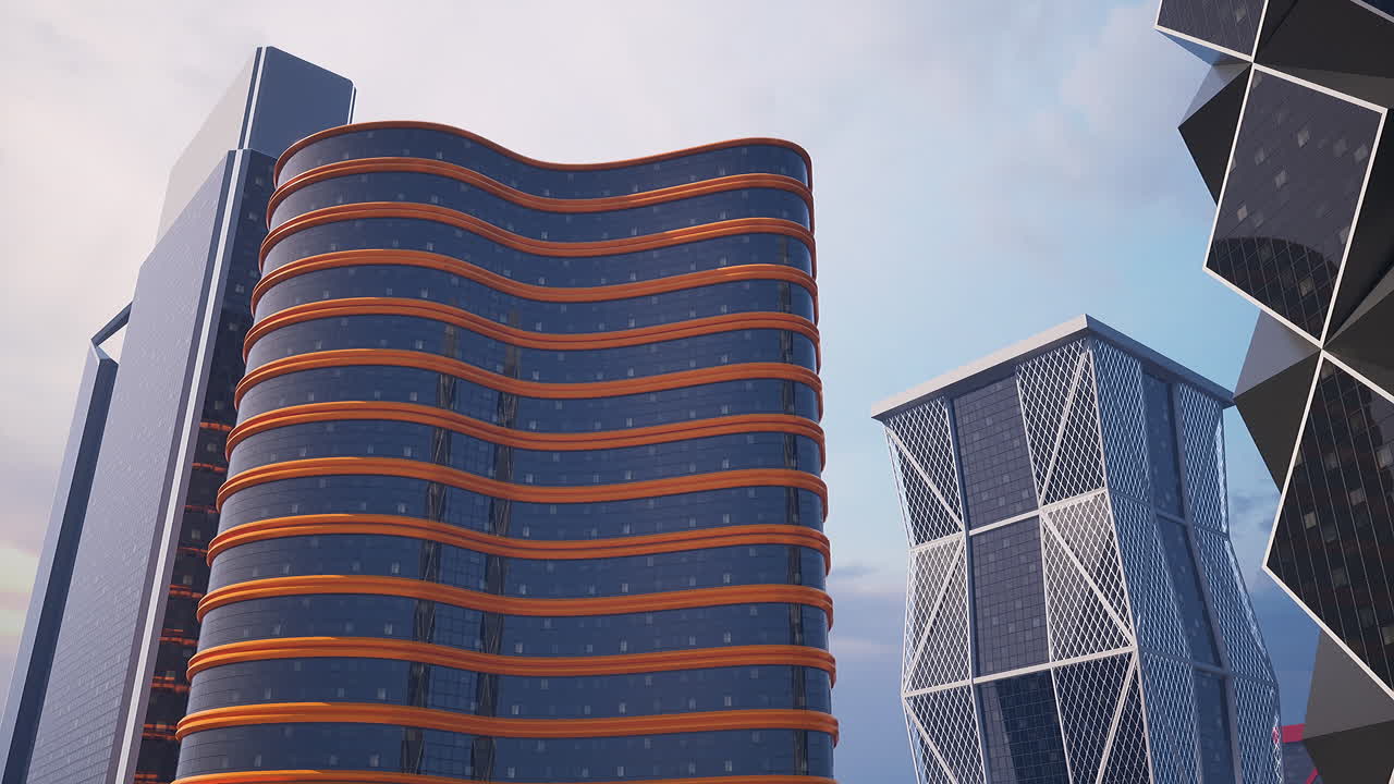 rascacielos modernos en una ciudad