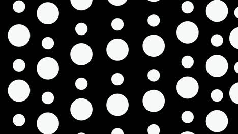 animated screensaver looped seamlessly. the circles move towards each other without intersecting.