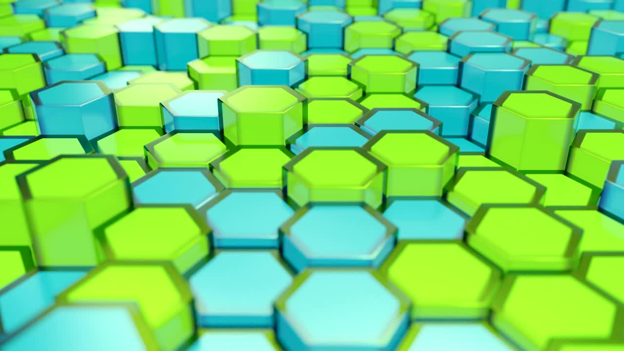 una cuadrícula de panal de ciencia ficción abstracta.