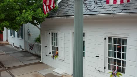 Historic-home,-house-in-American-town