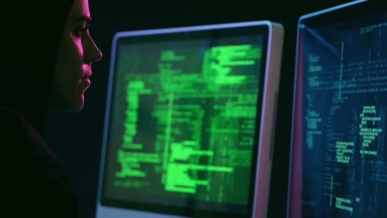 mujer trabajando en una computadora