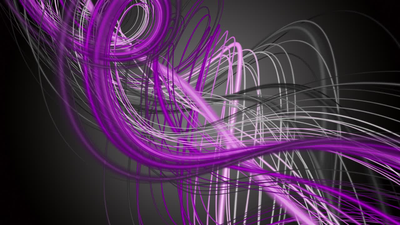 animación fantástica con objeto de franja giratoria en cámara lenta, 4096x2304 bucle 4k