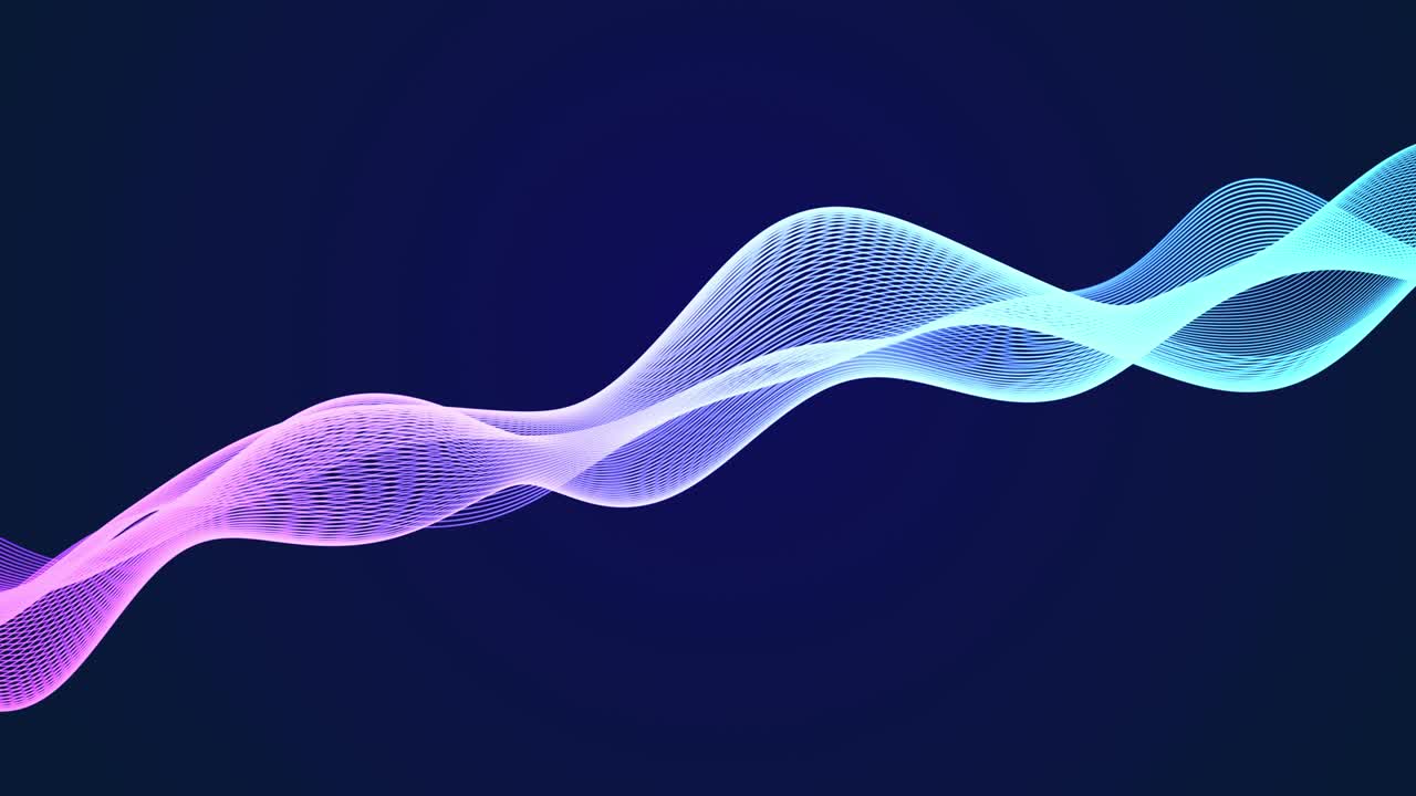 추상적인 다채로운 홀로그램 에너지 라인 그리드 파동