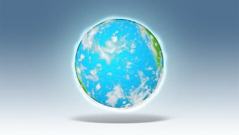 animación en 4k de la rotación del globo terrestre