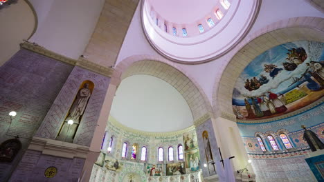 church of notre dame of africa, view on the inside - low angle