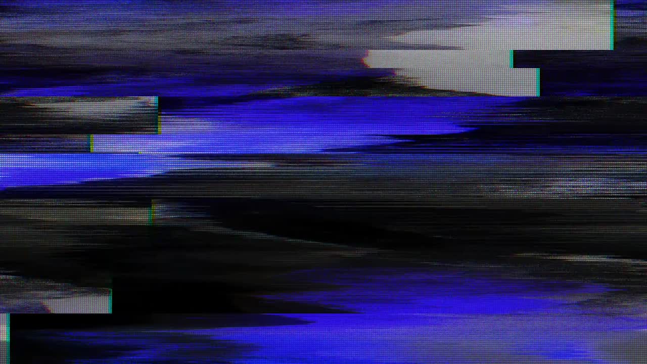 diseño único abstracto animación digital ruido de píxeles error de fallo daño de video