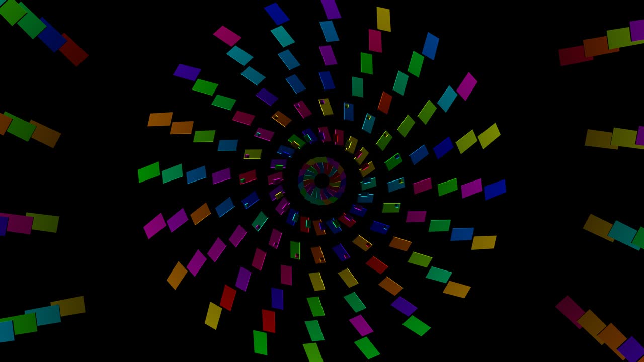 추상적인 다채로운 모자이크 vj 루프