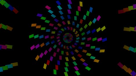 abstracto de mosaico multicolor con bucle vj