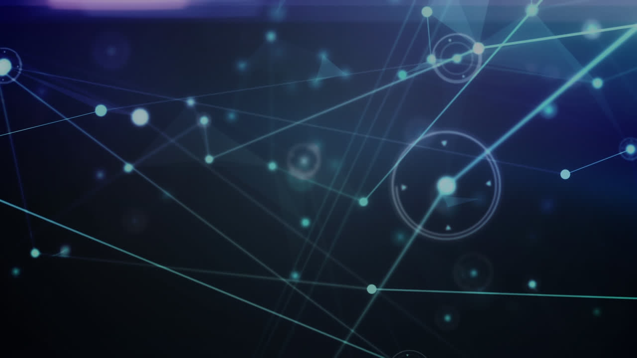 animación de la red de conexiones con iconos