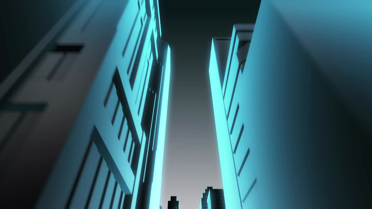 bucle del horizonte de la ciudad 3d 06