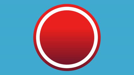 gráficos de movimiento círculo animación esfera fondo en fondo azul