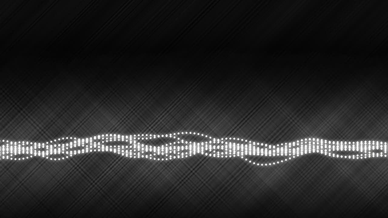 대각선 빛을 가진 움직이는 파동 점의 배경 - 끊임없는 루프