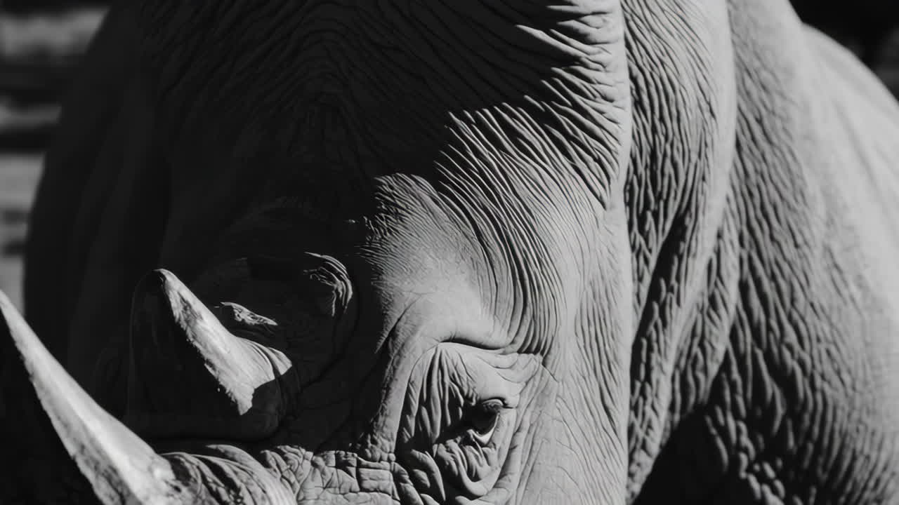 Close-up of a Rhino's Face