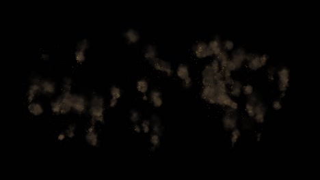 footage fireworks with sparkling lights and stars, ignites an explosion on a black background