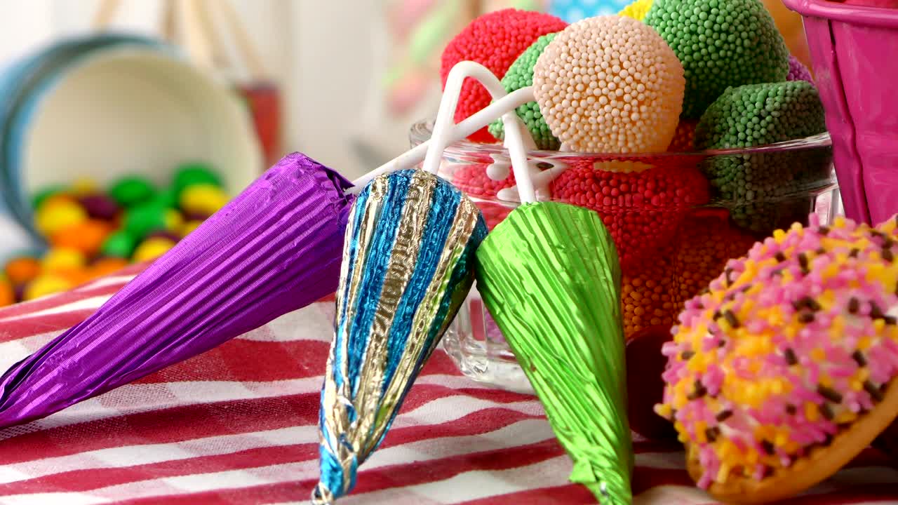 caramelo dulce gelatina y delicioso postre de azúcar